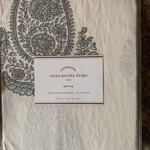 Pottery Barn Rayna Paisley Curtains 50 x 84 (Three)